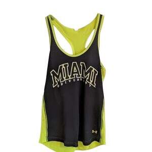 EUC Under Armour Miami University Mesh Tank, S
